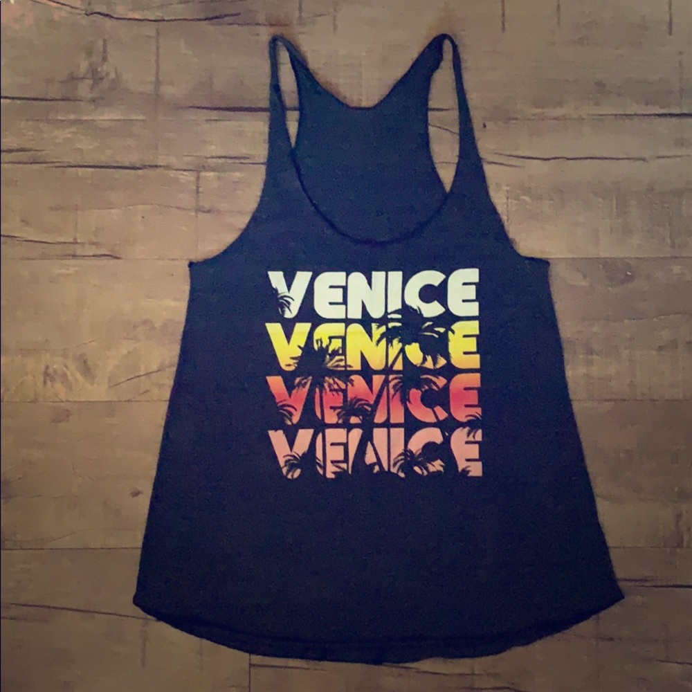 American Apparel Venice Retro Palm Muscle Tank